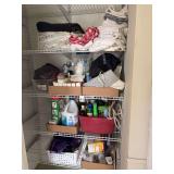 Closet of Linens and Cleaning Supplies