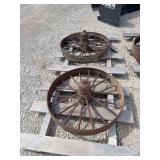 (2) Front Steel Wheels