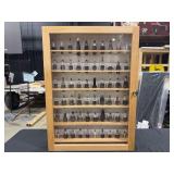 Spark Plug Collection in Wooden Display Case