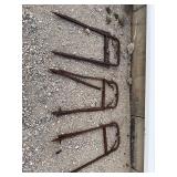 (3) Double Hay Spears