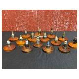 Early Spark Plug Collection on Display Bases