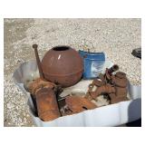 Cast Iron Tank, Hand Pump & Misc Components