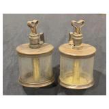 (2) Sherwood Mfg. Co. Brass Drip Oilers