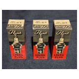 (3) Flint A25 Spark Plugs, 18mm