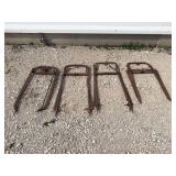 (4) Double Hay Spears