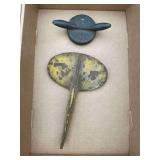 Early Case Fuel Cap and Later Radiator Cap