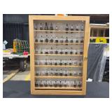 Spark Plug Collection in Wooden Display Case