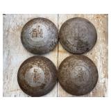 (4) International Harvester Hubcaps