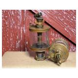 (2) Wm. Powell Co. Brass Sight Feed Oilers No. 2