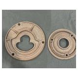 (2) New Holland Cast Iron Bearing Housing Covers