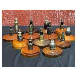 Early Spark Plug Collection on Display Bases