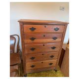 Wood Chest of Drawers with Five Drawers