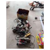 Assorted Power Tools Including Sanders, Grinders, and Reciprocating Saw