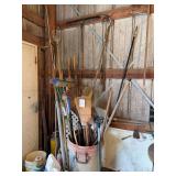 Assorted Broom and Shovel Collection with Napa Floor-Dry