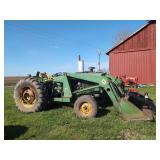 John Deere 420 Tractor with Loader Attachment