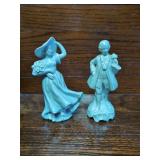 Ceramic Figurine Pair Depicting Courting Couple