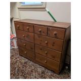 Wooden Dresser with Contents, 34' x 42' x 15'