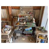 Rolling Workbench with Assorted Tools and Accessories