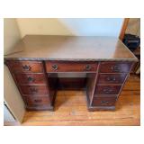 Wood Desk with Multiple Drawers