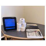 Acurite Weather Station, Sharp EL-1801PIII Calculator, and Paper Rolls