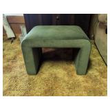 Upholstered Ottoman with Waterfall Design