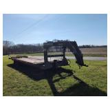 Flatbed Gooseneck Trailer 22' deck