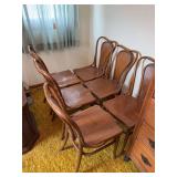 Set of Six Wood Bentwood Chairs