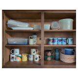 Assorted Mugs and Storage Containers