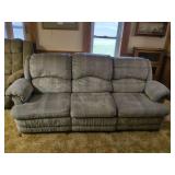 Upholstered Three-Seat Reclining Sofa