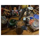 Hanging Light Fixture with Green Planter