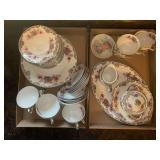 Floral Patterned China Dinnerware Set
