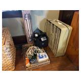 Velbon VE 5000 Tripod, Polaroid Square Shooter 2 Camera, and Wizard Fan