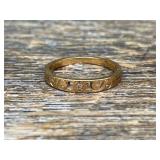14K Gold Ring with Decorative Details