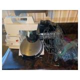 Hamilton Beach Skillet, Oster Kitchen Center Mixer, George Foreman Grill, Waffle Maker, and Flatware