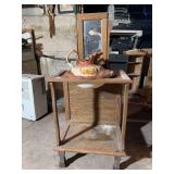 Ceramic Pitcher and Bowl Set with Washstand