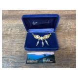 Montana Silversmiths Gold and Silver Tone Feather Pendant Necklace