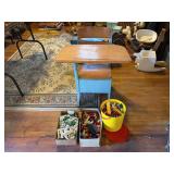 School Desk with Legos & Building Blocks