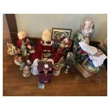 Assorted Christmas Decoratives and Figurines