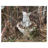 Cast Stone Cherub Garden Birdbath