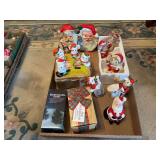 Assorted Vintage Christmas Figurine and Candle Collection