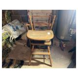 Wooden Convertible High Chair