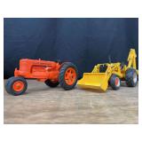 (2) 1/16 Case SC + 580 Backhoe