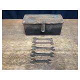 (6) Fordson Toolbox + Ford Wrenches