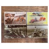 (4) Allis Chalmers Postcards