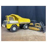 Dump Truck + Bulldozer