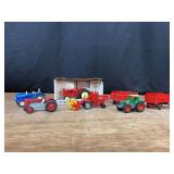 (7) Tractors, Combine, Wagons