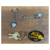 (3) Caterpillar Keychains