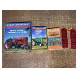 (5) Tractor Books, Show Guide Book, Ribbons