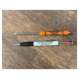 (2) Allis Chalmers Pencil + Screwdriver