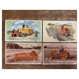 (4) Allis Chalmers Postcards